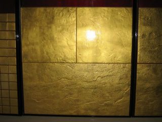 golden ceramic tile